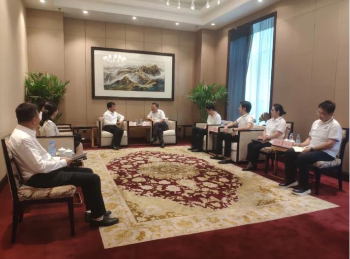 榆林市政府领导会见新葡的京集团350vip8888股份董事长一行